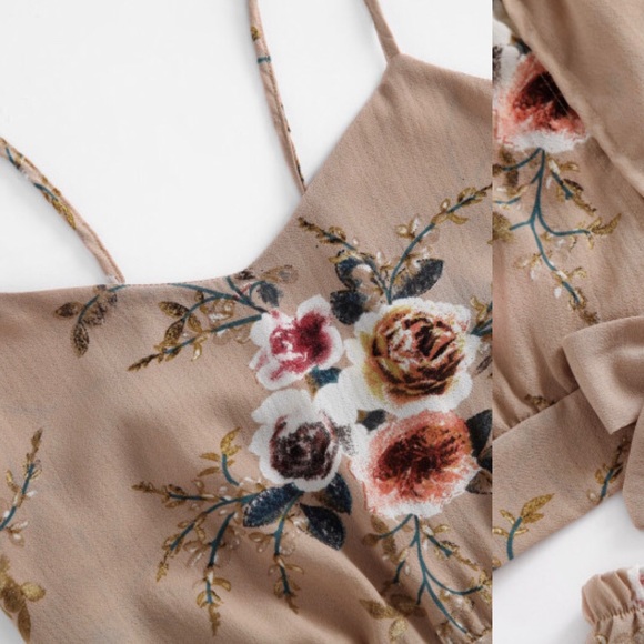 Tops - Floral two-piece set